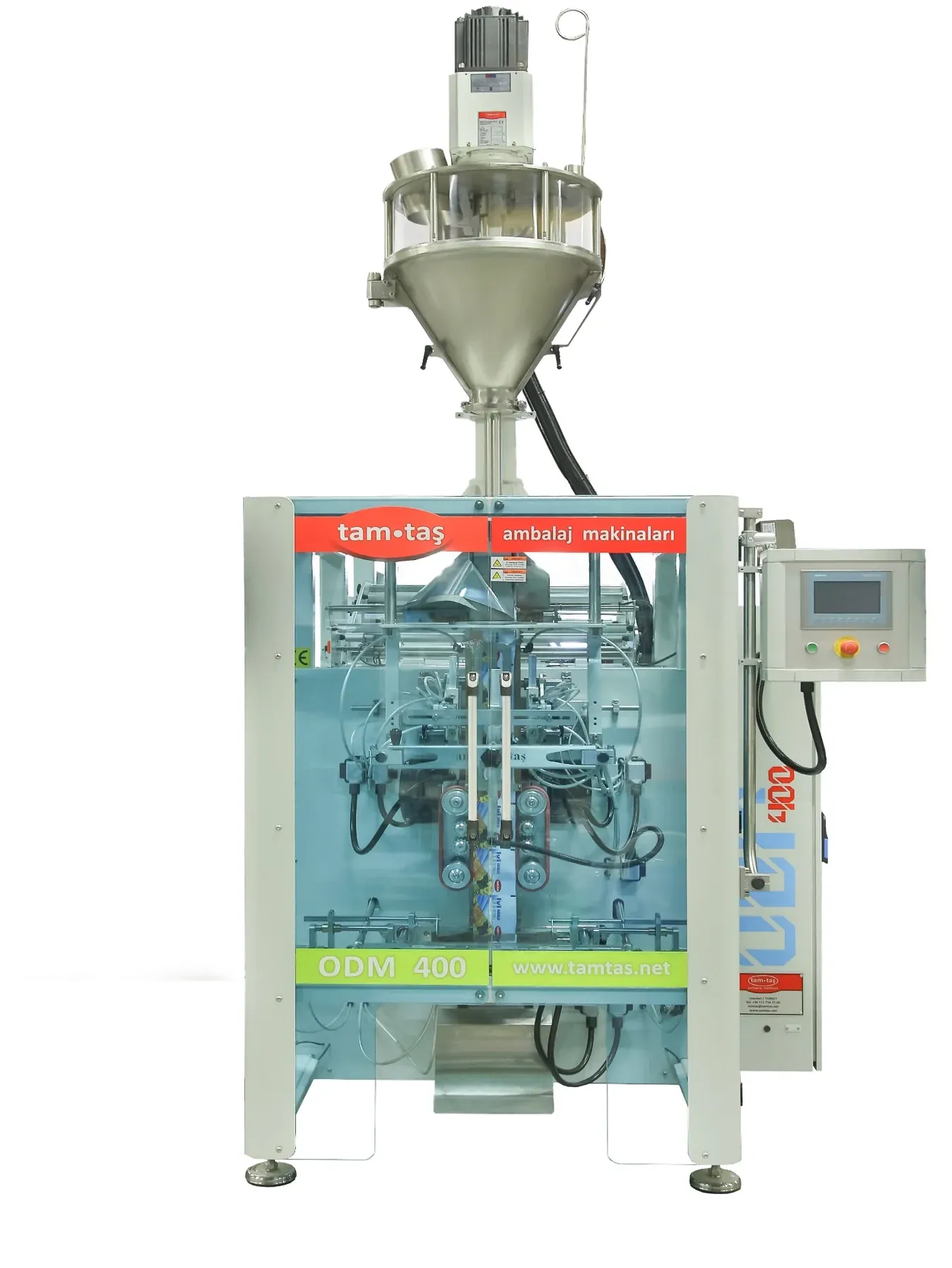 ODM400 Vertikale Verpackungsmaschine mit Schnecken-Pulverfülleinheit